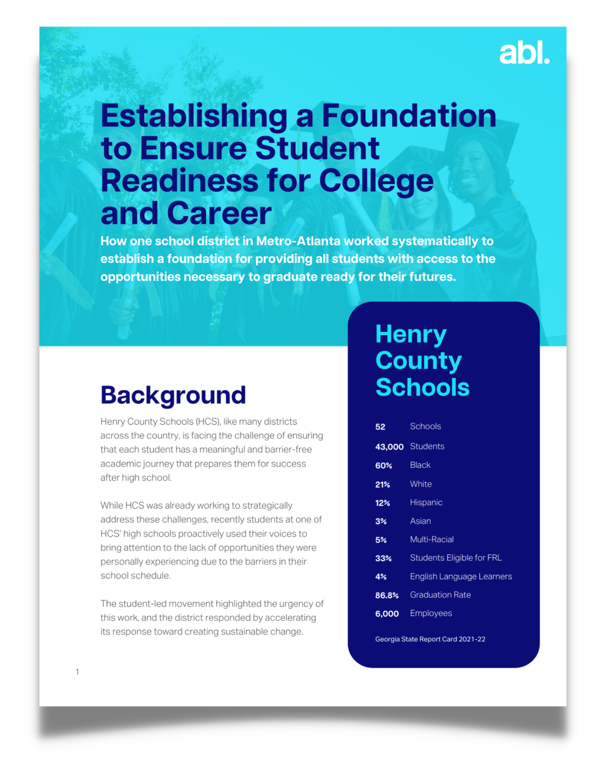 Establishing a Foundation to Ensure Student Readiness for College and 